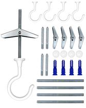 Ganchos para plantas de teto NACETURE Large Swag Hooks brancos, pacote com 4