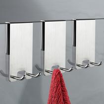 Ganchos para portas de chuveiro Taozun, pacote com 3 unidades, aço inoxidável, 12x5 cm Ganchos para portas de chuveiro Taozun, pacote com 3 unidades, aço inoxidável, 12x5 cm