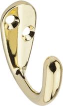 Ganchos para roupas National Hardware N199-182 V162 em latão, pacote com 2 unidades Ganchos para roupas National Hardware N199-182 V162 em latão, pacote com 2 unidades