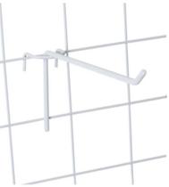 Ganchos Para Telas Aramadas 15cm Branco - 10 UNIDADES
