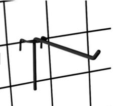 Ganchos Para Telas Aramadas 20cm Preto - 10 UNIDADES