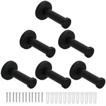Ganchos para toalhas de banho Vanloory Round Coat Hook, pacote com 6 unidades em aço inoxidável