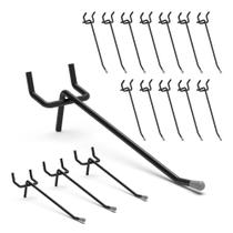Ganchos Pegboard BFPeaky Black Pegboard Hooks 10 cm 50 peças