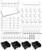 Ganchos Pegboard FRIMOONY com caixas 131 PCS para organização de ferramentas