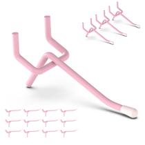 Ganchos Pegboard HUHOLE 5cm rosa 50PC para Pegboard de 6 mm ou 3 mm