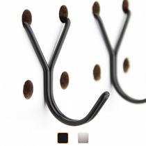 Ganchos Pegboard Right Arrange Steel, pacote com 50 unidades, 2,54 cm, J-Hook, preto