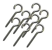 Ganchos Pitão 10 (aberto) Aço Inox 5.0x70 Mm 10 Unidades