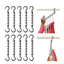 Ganchos que economizam espaço Wonder Hanger Max, pacote com 10 unidades, cinza Ganchos que economizam espaço Wonder Hanger Max, pacote com 10 unidades, cinza