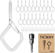 Ganchos Ticway 20 Peças Q-Hanger para Plantas e Luzes Ganchos Ticway 20 Peças Q-Hanger para Plantas e Luzes
