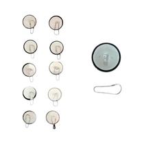 Ganchos Transparentes Para Teto 20/40 Autoadesivos Sem Perfuração DIY Armazenamento De Parede Para