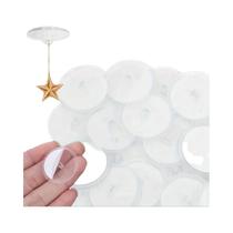 Ganchos Transparentes Para Teto, Conjunto De 50 Peças, Fácil Instalação, Autoadesivos, Sem Marcas,