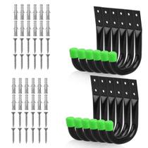 Ganchos utilitários de armazenamento de garagem SWANLAKE Heavy Duty Black (12) Ganchos utilitários de armazenamento de garagem SWANLAKE Heavy Duty Black (12)