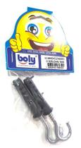 Ganchos Zincados + Buchas Com Anel 10mm Kit 2 Pçs Boly Ref. 324 Ganchos Zincados + Buchas Com Anel 10mm Kit 2 Pçs Boly Ref. 324