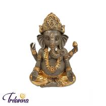 Ganesha 15cm Dourado Yoga Mod-B