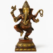 Ganesha Dançarino de Bronze 20Cm