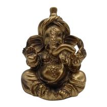 Ganesha Deus da Prosperidade Pequeno - Bronze - Divine Moda Indiana