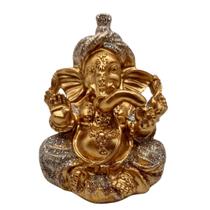 Ganesha Deus da Prosperidade Pequeno - Dourado com Brilho