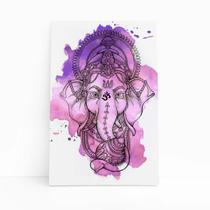 Ganesha Deus Hindu Aquarela Roxo Quadro Canvas 60x40cm Ganesha Deus Hindu Aquarela Roxo Quadro Canvas 60x40cm