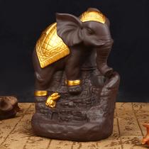 Ganesha Dios Elefante quemador de incienso incensario de cer - generic