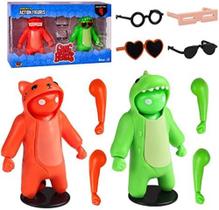 Gang Beasts Gato Vermelho Verde Dinosaur Suit 2pk Figuras de Ação - PMI International