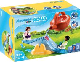 Gangorra de Água Playmobil com Lata de Rega - Multicolorida - 20,8 x 6,3 x 8,0 cm