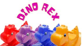Gangorra Dinossauro Rex-Brinquedão Plástico Playground Kids-Brinquedo Parquinho