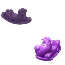 Gangorra em forma de cavalo e gangorra de cachorrinho Espaços recreativos e Centros de Educação Infantil