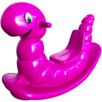 Gangorra Infantil Minhoquinha Nhoca Rosa de Plástico Moldado Gangorra Infantil Minhoquinha Nhoca Rosa de Plástico Moldado