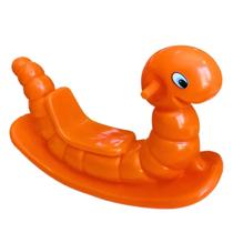 Gangorra Minhoca Nhoca Brinquedo para Bebê Criança Laranja