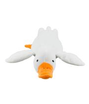 Ganso Branco Deitado 50cm Pelúcia