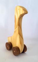 Ganso de madeira maciça. Brinquedo artesanal e decoração.