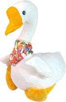 Ganso De Pelúcia Com Lencinho 25cms