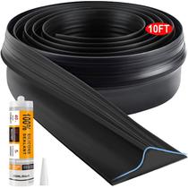 Garage Door Threshold Seal Strip Jin & Bao, kit de 10 pés, preto