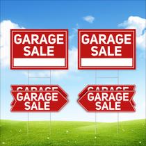 Garage Sale Signs ComboJoy 6 peças impermeáveis com estacas Garage Sale Signs ComboJoy 6 peças impermeáveis com estacas