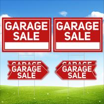 Garage Sale Signs ComboJoy, 6 peças impermeáveis com estacas