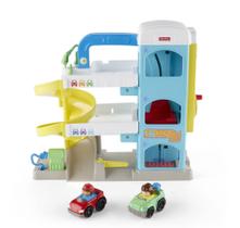 Garagem de Brinquedos Fisher-Price Little People com Rampa em Espiral e 2 Carros