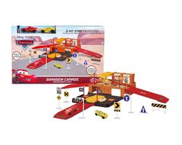 Garagem Pit Stop de Brinquedo Com Carrinhos de Corrida Relâmpago McQueen e Cruz Ramírez Filme Carros Garagem Pit Stop de Brinquedo Com Carrinhos de Corrida Relâmpago McQueen e Cruz Ramírez Filme Carros