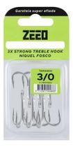 Garatéia Zeeo 3X Treble Hook Tamanho 3/0