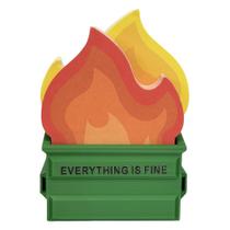 Garbage Can Fire Sticky Notes Material de escritório Flame Notepads Acessórios de mesa Presentes engraçados de elefante branco para colega de trabalho, chefe, professora, mulheres, homens, adultos, 300 folhas