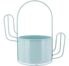 GARDEN CACHEPÔ 23x24x13cm METAL AZUL CACTO GARDEN CACHEPÔ 23x24x13cm METAL AZUL CACTO