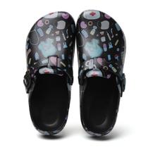 Garden Clogs Shoes FRTUBOP com fivela ajustável feminina preta 37 Garden Clogs Shoes FRTUBOP com fivela ajustável feminina preta 37