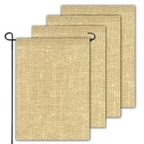 Garden Flag Anley Blank Burlap 45x32cm DIY Craft, pacote com 4 Garden Flag Anley Blank Burlap 45x32cm DIY Craft, pacote com 4