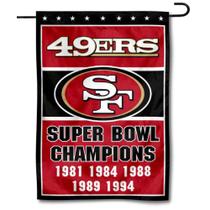 Garden Flag WinCraft 49ers 5 vezes campeão do Super Bowl