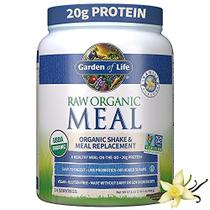 Garden of Life Vegan Protein Powder - Raw Organic Meal Replacement Shakes - Baunilha - Proteína de Ervilha, Verdes e Probióticos para Mulheres e Homens, Laticínios à Base de Plantas Livres Tudo em Um Shake, 14 Porções