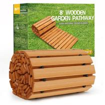 Garden Pathway RELIANCER Wooden Roll Out Cedar Straight
