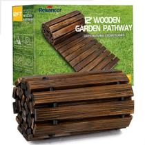 Garden Pathway RELIANCER Wooden Roll Out Cedar Straight Garden Pathway RELIANCER Wooden Roll Out Cedar Straight