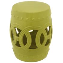 Garden Seat Banqueta Ceramica Opção De Cor Design Vazado