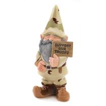 Garden Statue Accent Plus apoie nossas tropas Gnome USA Garden Statue Accent Plus apoie nossas tropas Gnome USA