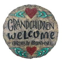 Garden Stepping Stone Auhafaly Beadworks Netchildren Welcome Garden Stepping Stone Auhafaly Beadworks Netchildren Welcome