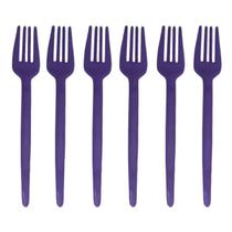 Garfinho Descartável Roxo para Festas - 50 Unidades Garfinho Descartável Roxo para Festas - 50 Unidades